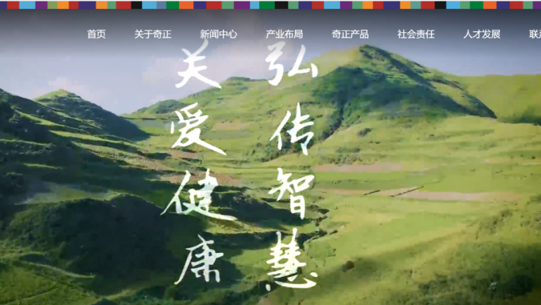 奇正集团新网站正式上线运行